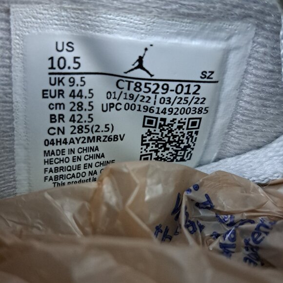 %Nike Air Jordan 6 Retro Georgetown Men\'s Size 10.5 OG Gray AJ19 main image 9